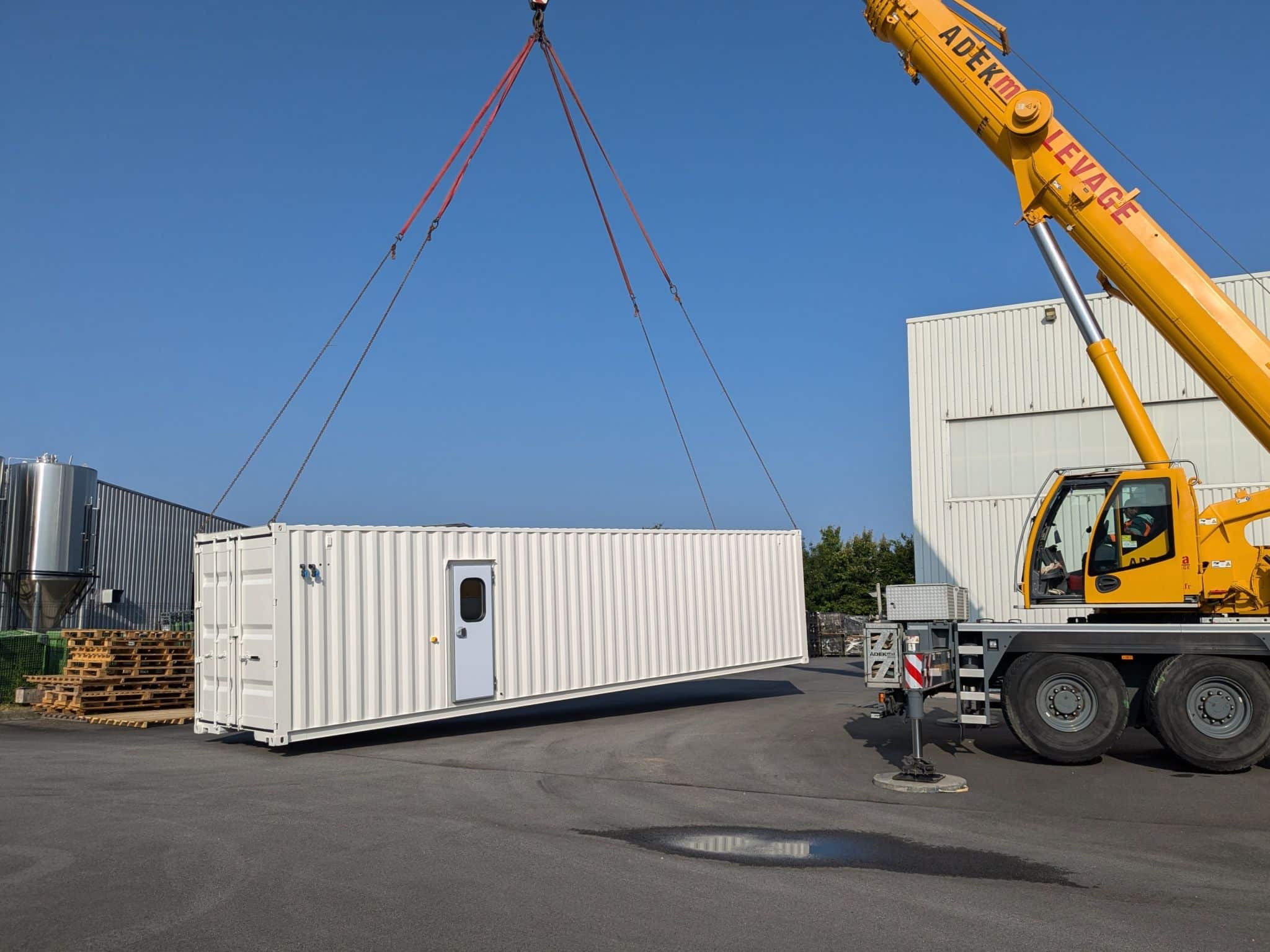 Conteneur équipé pour culture algue